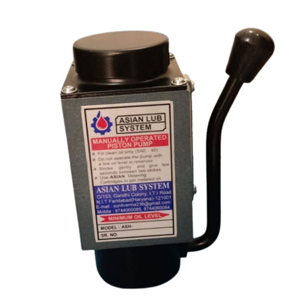 Semi-automatic Manually Hand Operated Piston Pump, Model Name/Number: Ash
