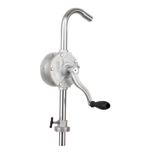 SS 304 L Hand Operated Rotary Barrel Empty Pump