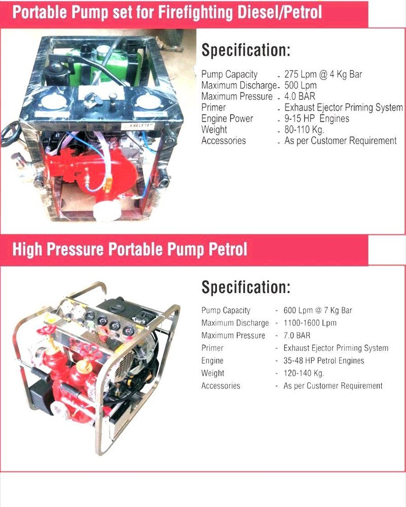 Power Source: Diesel Portable Fire Pump, Capacity (lpm): 750 lpm