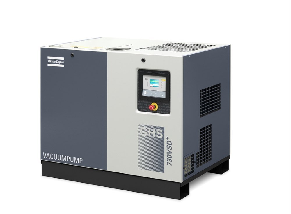 Atlas Copco GHS VSD Oil-Sealed Rotary Screw Vacuum Pumps, Power: 380/460 V