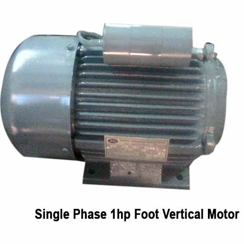Single Phase 1hp Foot Vertical Motor