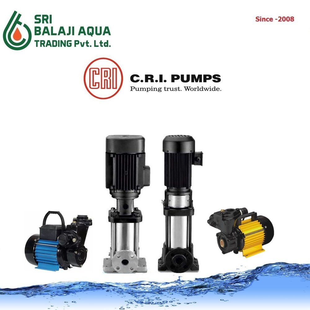 Multi Stage Pump 1 - 3 HP CRI Pumps, For Water Treatment, Model Name/Number: 2-9 Msp