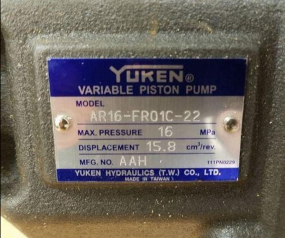 YUKEN Ar16 Fr01c 22 Y, For Hydraulic Equipment
