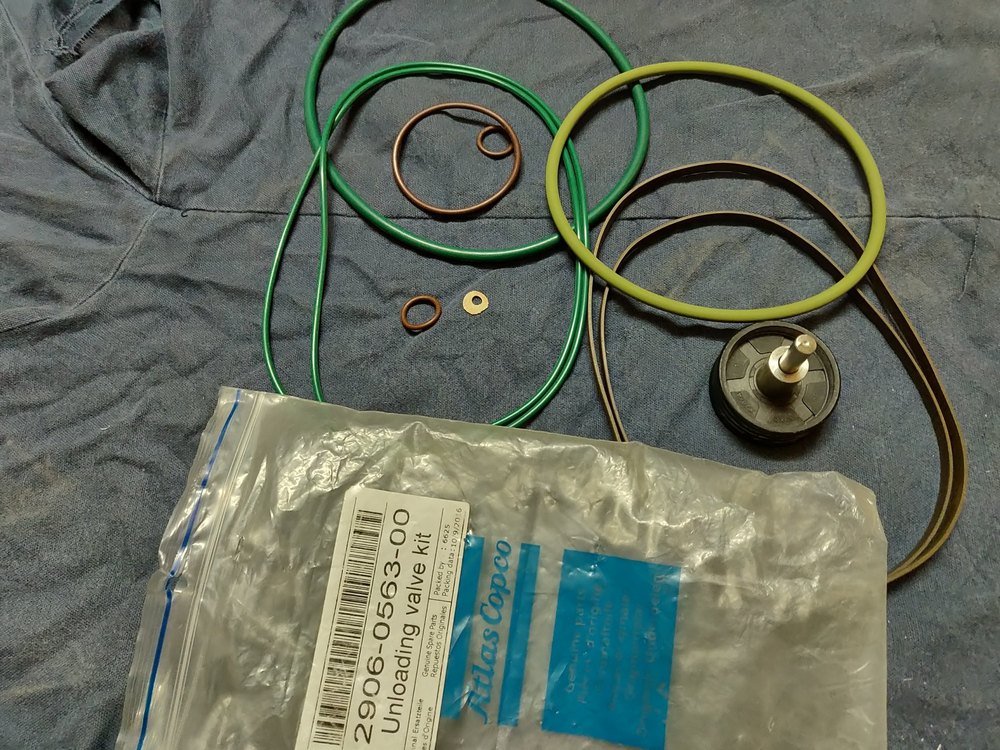 Aluminium Atlas Copco Unloader Valve Kit, For Air