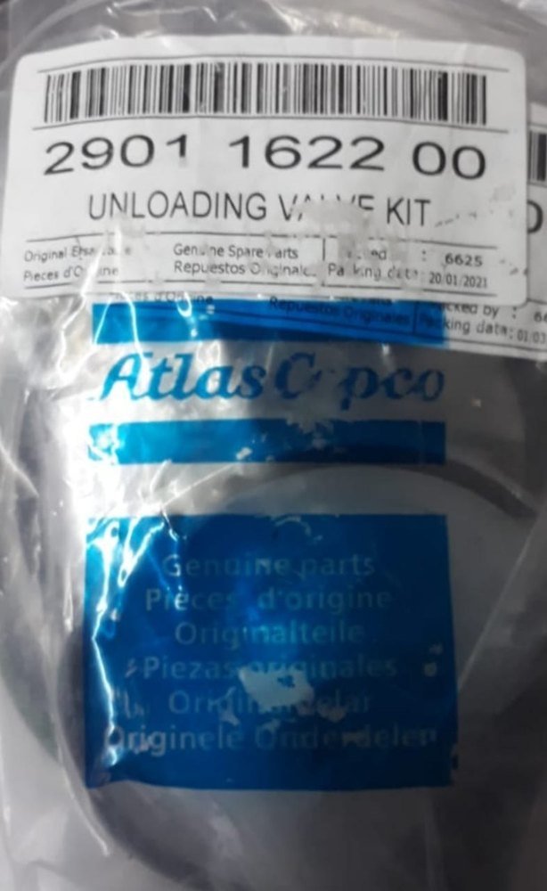 Atlas Copco Rubber Unloader Valve Kit, For Air Compressor