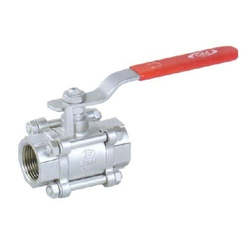 3Pc Design Screwed End Ball Valve, Size: 15 - 50 (mm)
