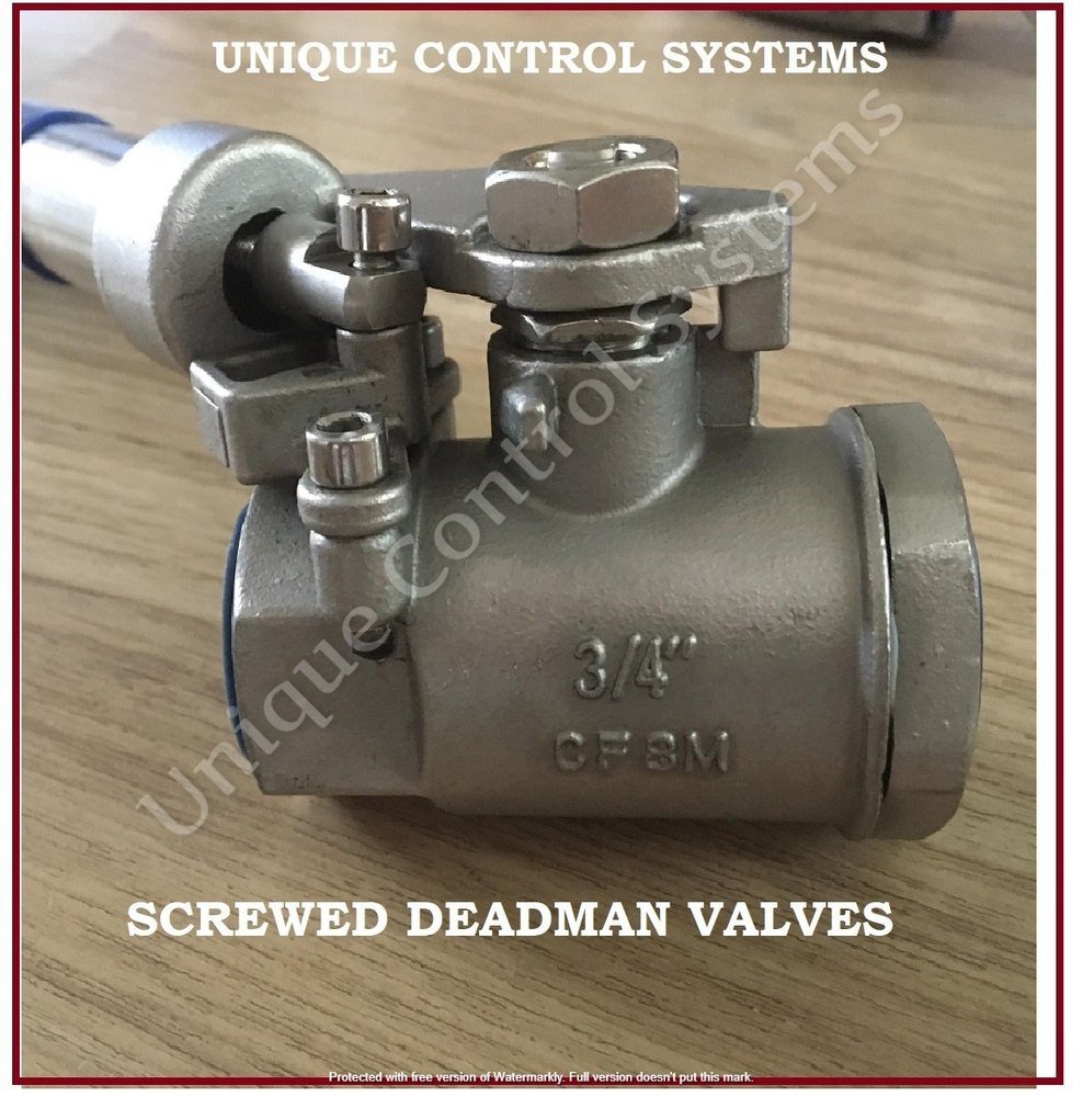 CS / SS / DSS SCREWED DEADMAN VALVES, Size: 1/2 Inch To 04 Inch