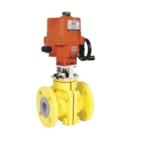 Cair Motorised PFA Lined Ball Valve