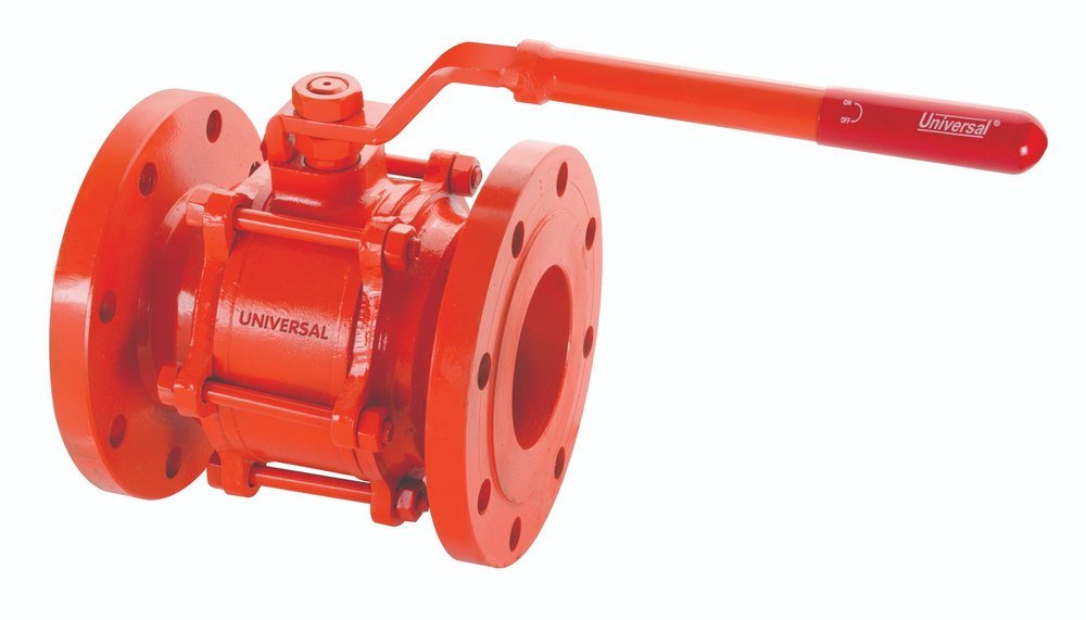 Universal Cast Steel - Wcb Three Piece Design Ball Valve Flanged Ends 15mm To 150mm
