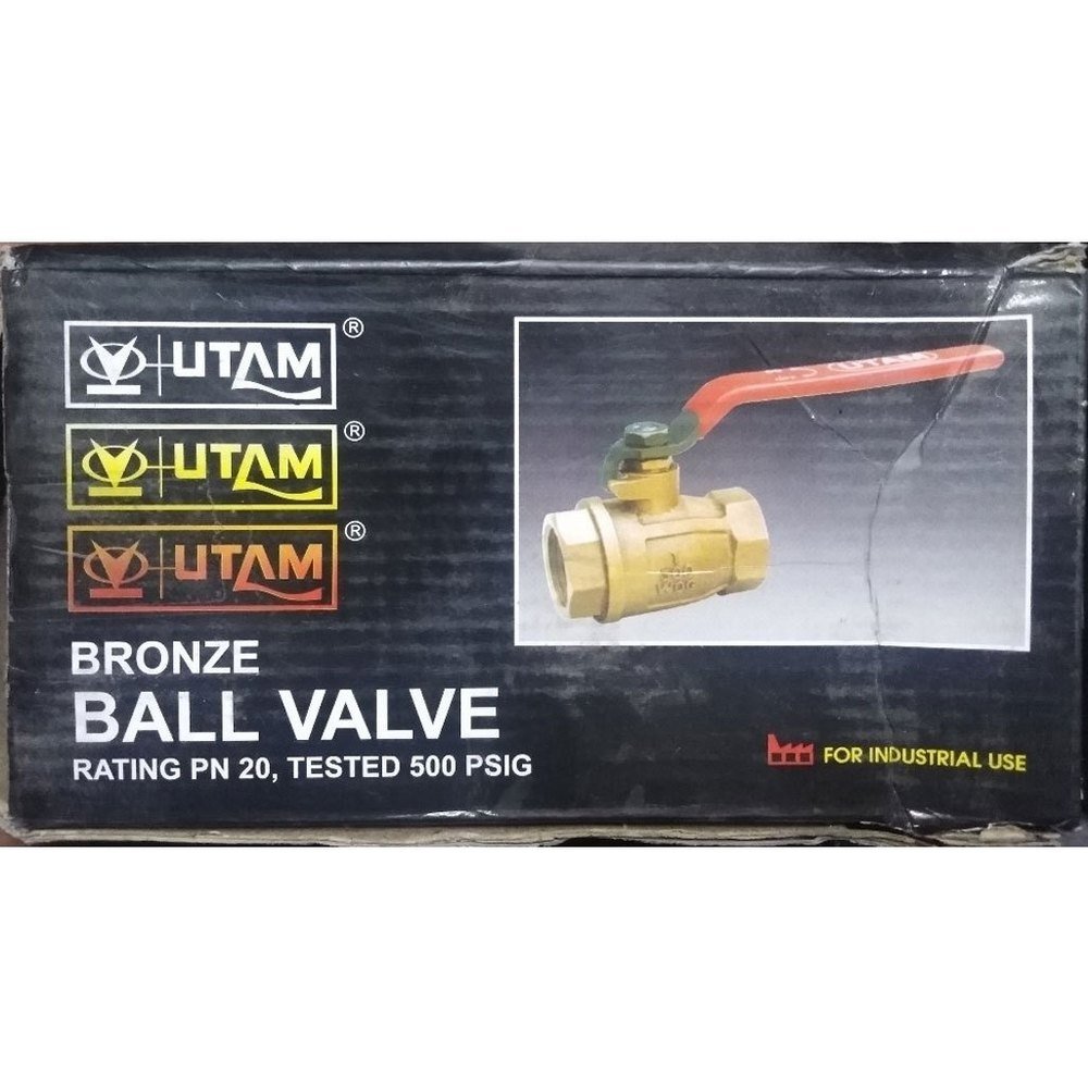 Gun Metal High Pressure 1 Inch Utam Bronze Ball Valve, For Industrial
