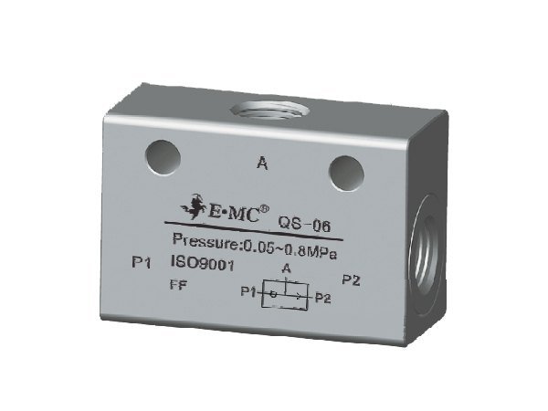 E MC Air QS Series Shuttle Valves, Model Name/Number: Qs-08
