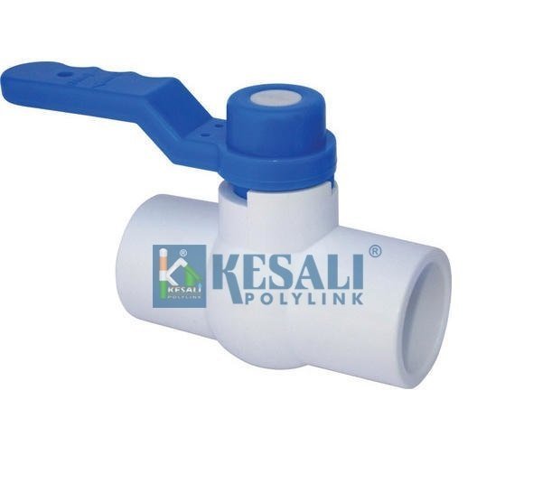 White Upvc Long handle threaded ball valve