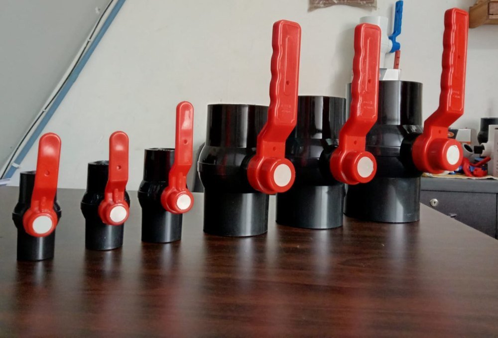 PVC Plastic Solid Ball Valve, Size: 15mm To 110mm