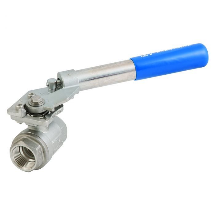 High Pressure Screwed Cair Make QR Series Spring Return Ball Valve, for Water