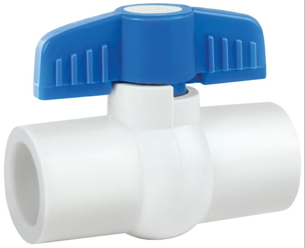 White High Pressure UPVC Solid Ball Valve, Port Size: 15 Mm