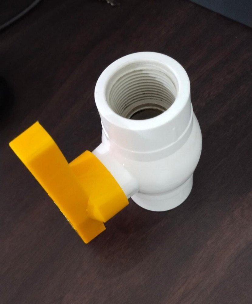 YELLOW PP UPVC Ball Valve, Size: 15mm To 25mm