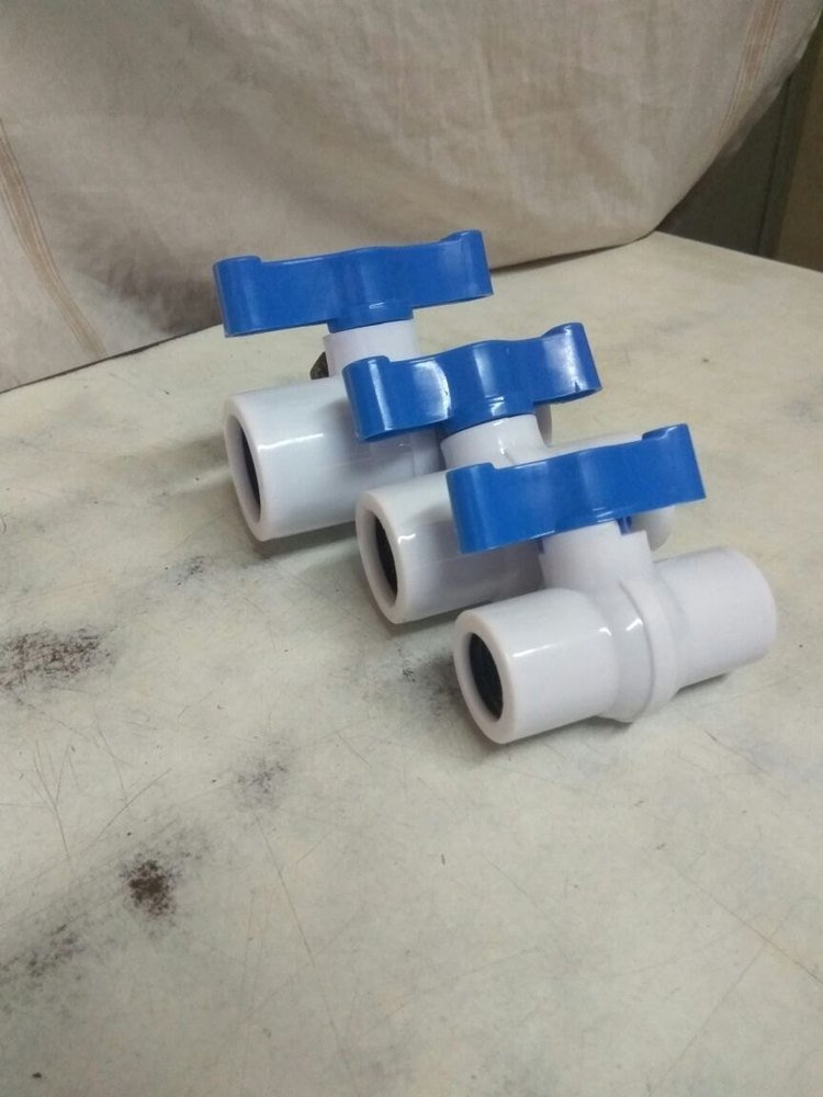 PVC Plastic Threaded Ball Valve, Size: 15mm
