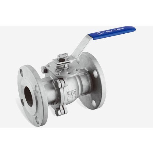SS Two Piece Ball Valve, Flanged
