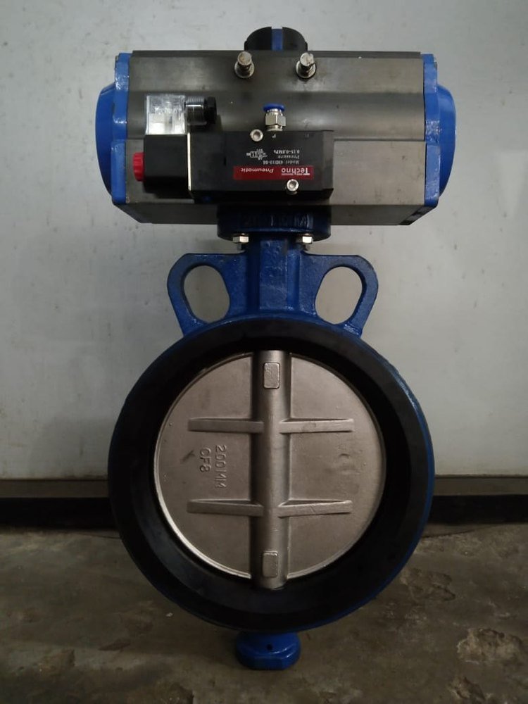 Pneumatic Actuator Operated Butterfly Valve