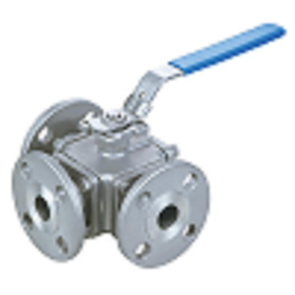 PARTH 3 Way Flanged Ball Valve