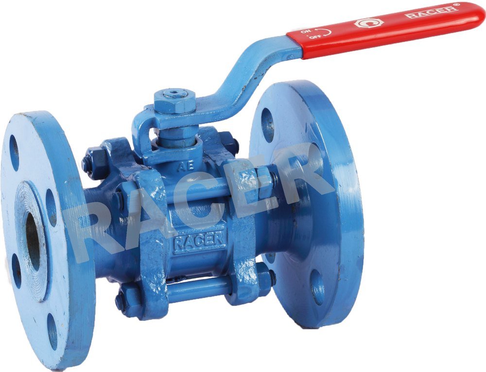 RACER Flanged End Cast Steel Ball Valve, Size: 15mm To 250mm