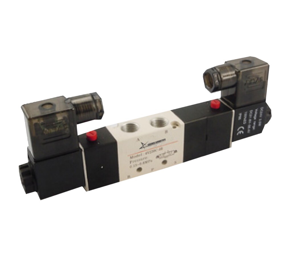 Cosmic Airmatics 5/2 Pneumatic double Solenoid Valve, Packaging Type: Box