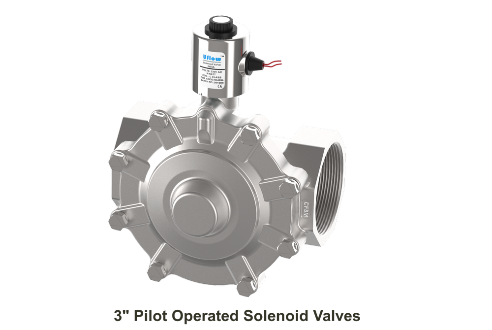 Oil 3 Pilot Operated Solenoid Valves