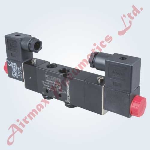 Airmax Aluminium 5/3 Way Double Solenoid Valve