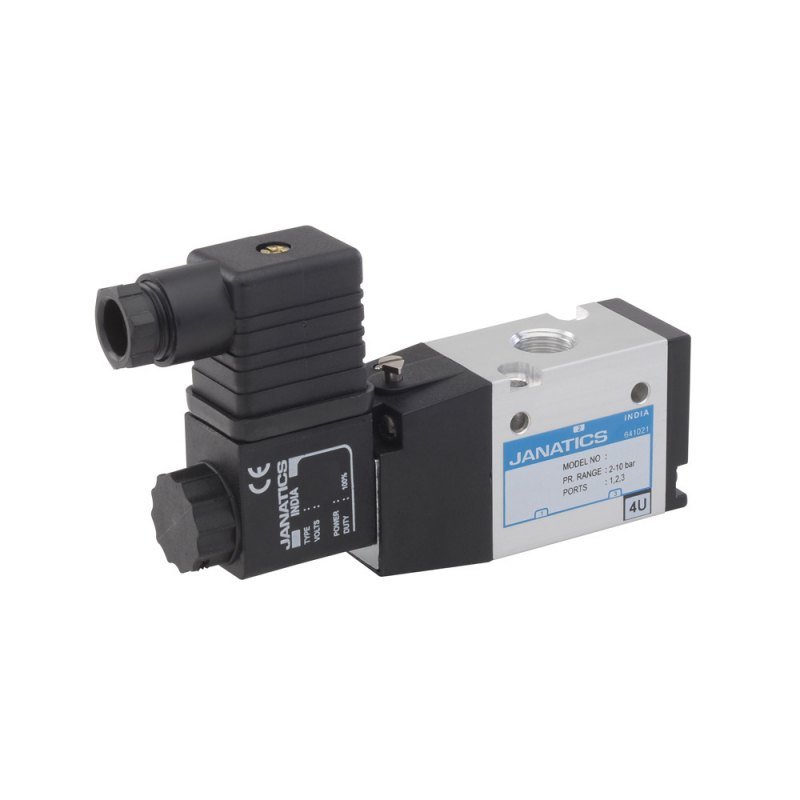 Janatics Solenoid Valve, Ds245sr61, 1/4 -3/2 Sol. Sp. Return Valve