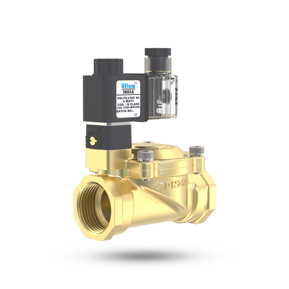 1 Pilot Operated Diaphragm Type Solenoid Valve (NC) with Manual override LED