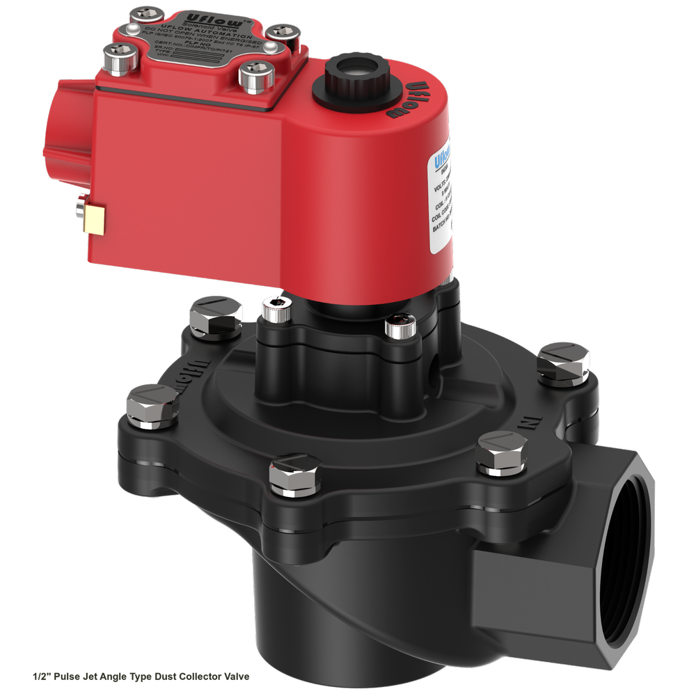 Aluminium 1/2 Pulse Jet Angle Type Dust Collector Valve