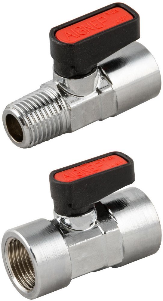 Chrome Nickel-plated Brass Miniature Threaded Ball Valves