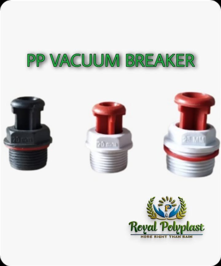 RP Medium Pressure PP Vacuum Breaker, For Water, Size: 15mm To 25mm