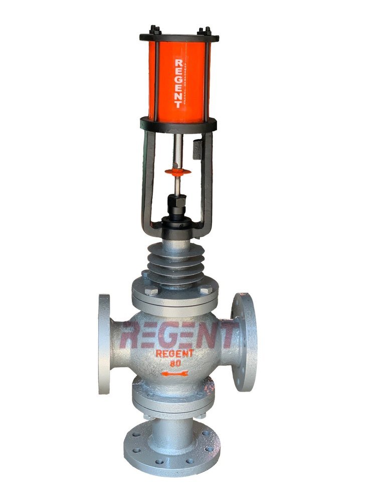 S.S. 3 Way Pneumatic Cylinder Operated Control Valve, RC3