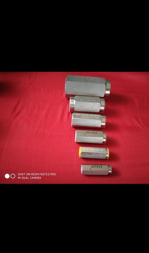 500 Bar MS & Cs Hydraulic Check Valve, Screwed, Size: 1/4 - 2