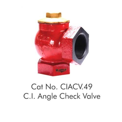 Rama Cast Iron Angle Check Valve, ACV-49