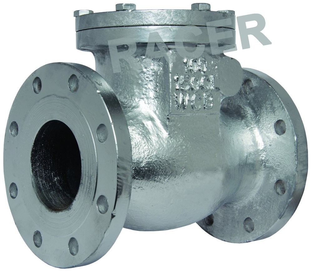 RACER Flanged End Cast Steel Check Valve, Size: 25mm To 300mm