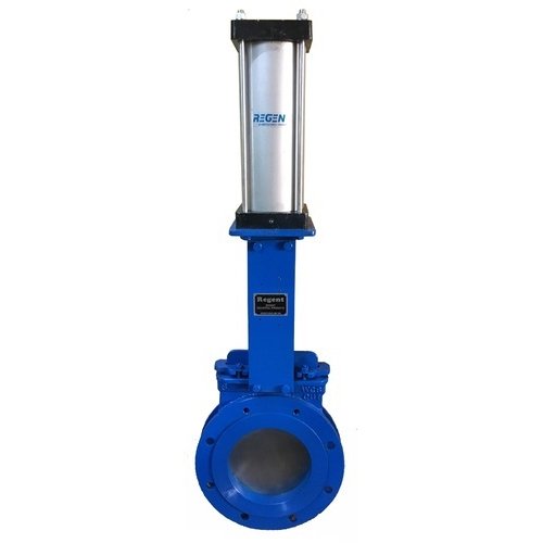 Regent Pneumatic Knife Gate Valve, Size: 50 to 600 NB