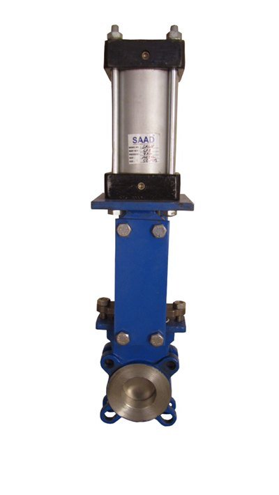 Pneumatic Cylinder Operated Knife Edge Gate Valve