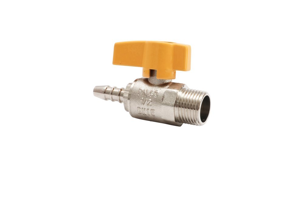 Male Threaded Gas Valve, Size: 1/2 Inch