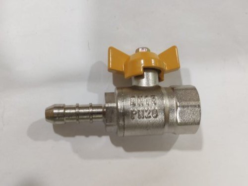 C P Finish Brass CP Nozzle Ball Valve, Valve Size: Dn 15