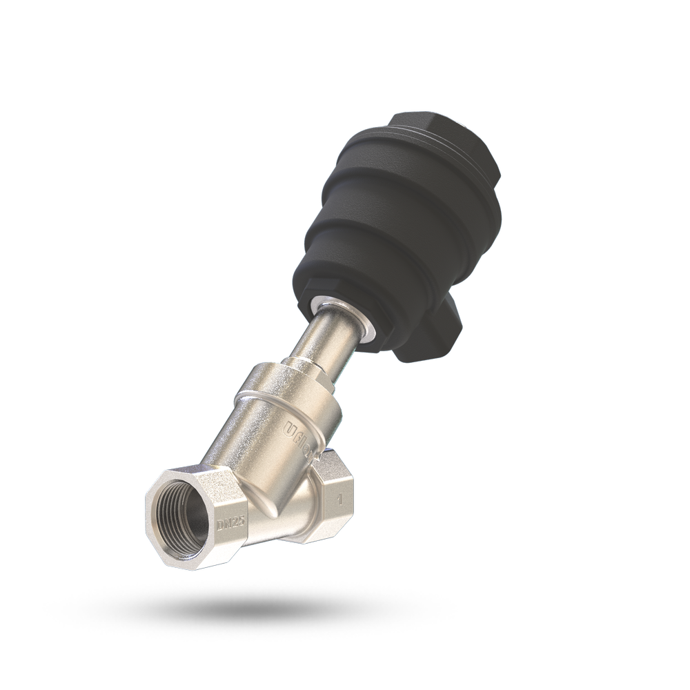 UFLOW 1/2 Pneumatically Y Type Control Valve NC (Screwed)