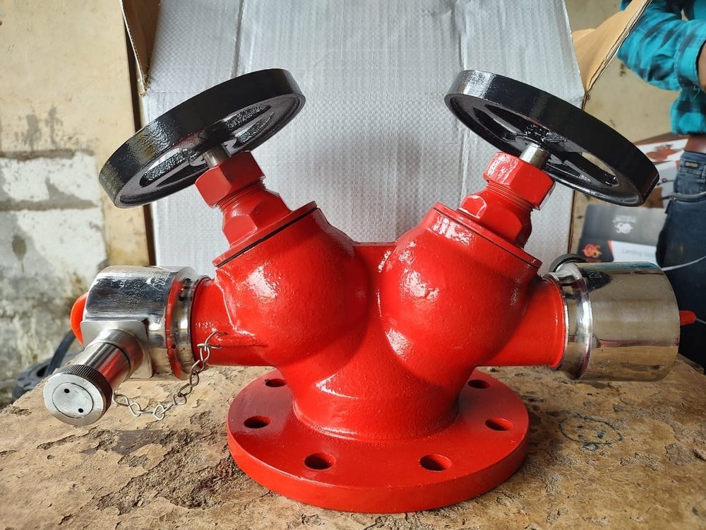 Cast Iron Double Headed Hydrant Valve, For Fire Safety
