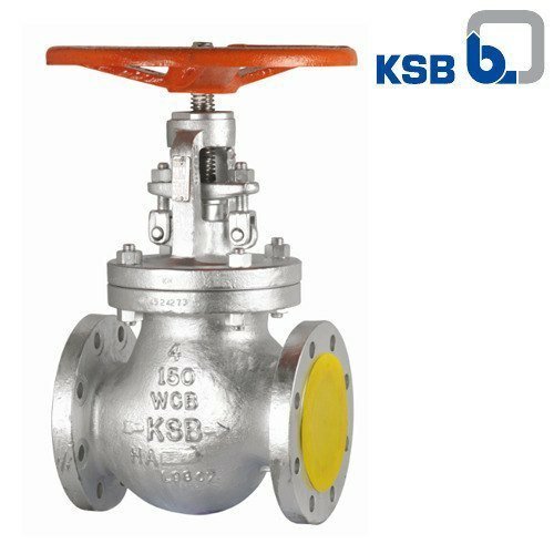 Cast steel, Stainless steel KSB ASTM A216 Gr. WCB Globe Valve Flanged End, Model Name/Number: Sicca 150-600 Glc