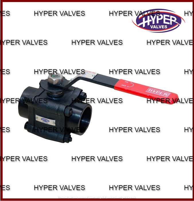 HYPER Forged Steel 3 Pieces Ball Valve, Size/Dimension: 1/2 ~ 2 (15mm To 50mm)