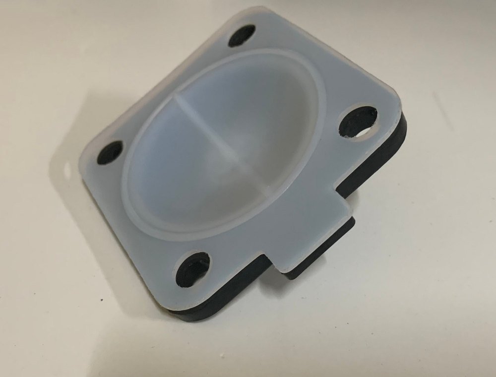 White PTFE EPDM Rubber Diaphragm