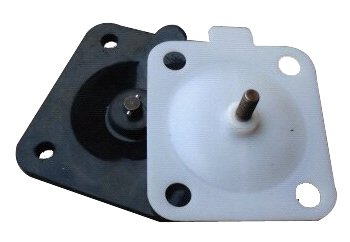 White Bonded PTFE Rubber Diaphragm