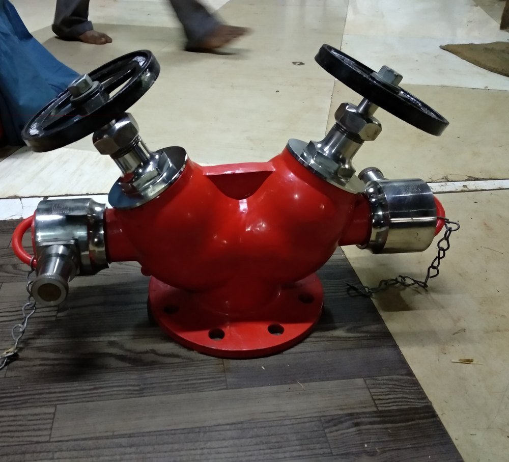 Stainless Steel Double Headed Fire Hydrant Valve