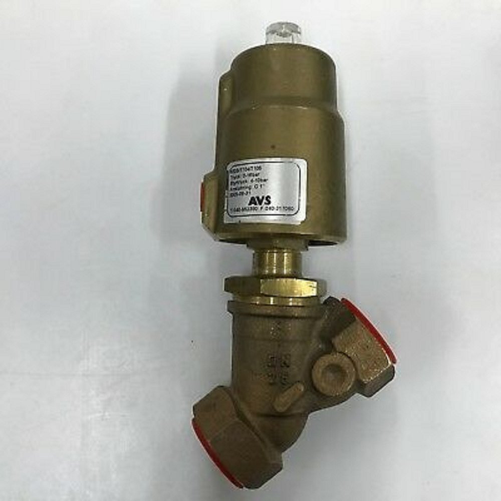 AVS Pneumatic Brass Angle Seat Piston Valve G1 0-16 Bar Mod. 6325/1104/7/05