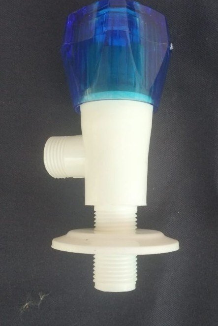 Plastic PTMT Angle Valve Tap, Packaging Type: Packet
